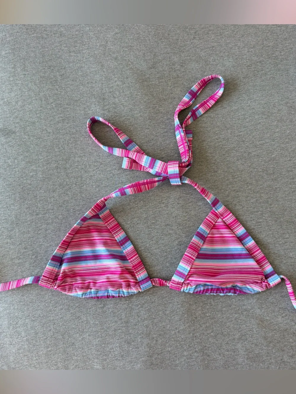 Frankie’s Bikini Taite Triangle Top in Confetti Cake